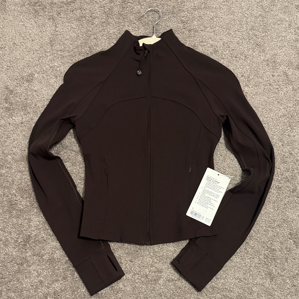 Lululemon Define Cropped Jacket *Nulu- Espresso